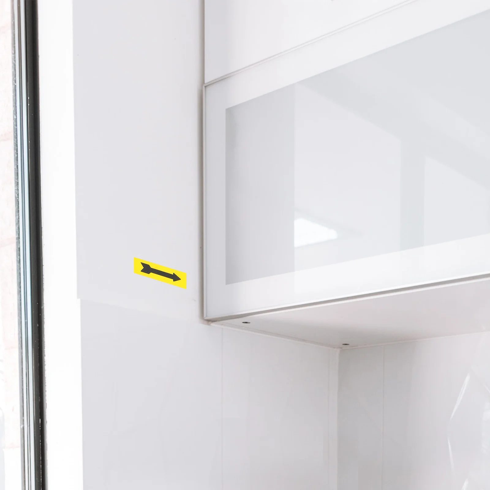 

150pcs Arrow Stickers For Directions Indication Adhesive Labels Warning Decals Floor Wall Door Smooth Surfaces Directional