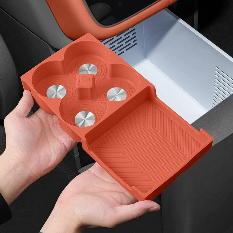 For DENZA N8L Car Mounted Dedicated Rear Row Refrigerator Mat Silicone Storage Pad Car Interior Modified Accessories