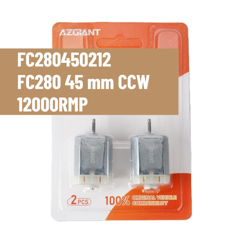 

2pcs DC FC280 Door Lock Actuator,Motors 5mm Shaft Knurled,Repair DIY Motor,Engine Trunk Motor 12V Toys Hobbies Smart Car Power