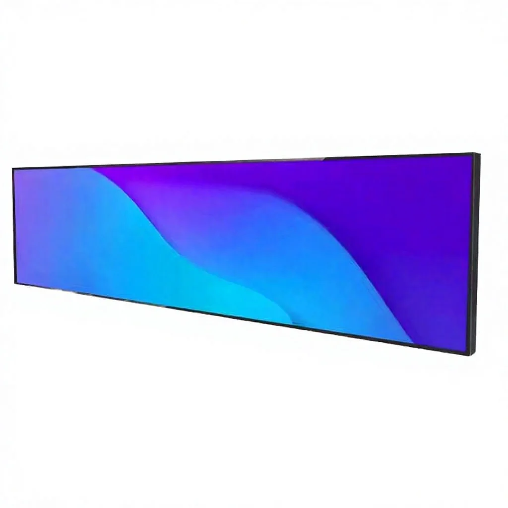 Ultra Narrow Bezel Indoor Stretched Bar LCD Display With WiFi For Retail Shelf Digital Signage Advertising