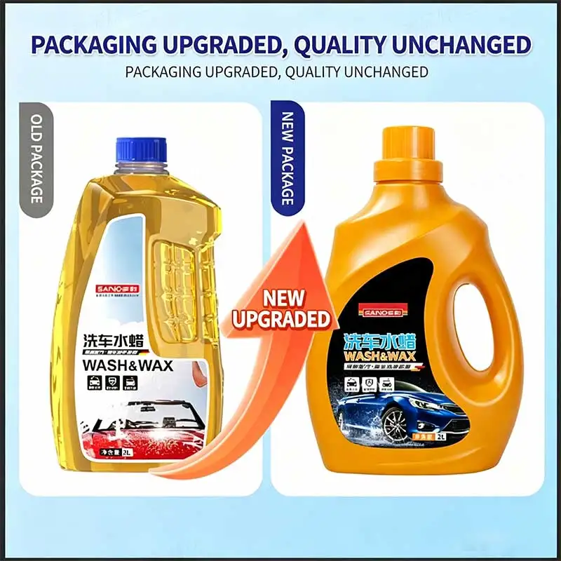 SANVO Car Shampoo Concentrated-Remove Oil Film & Brighten, Rich Foam Car Washer Fluid 2L