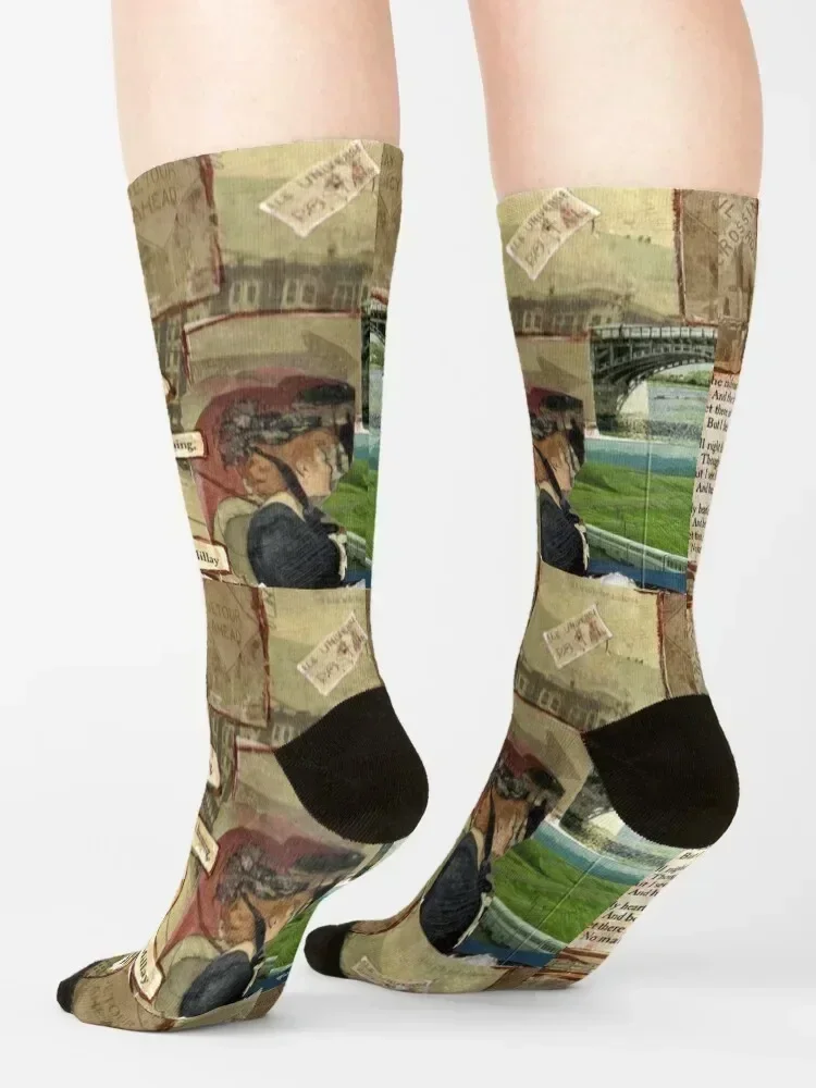 TrainSpotting Socks japanese fashion Heating sock FASHION golf Men's Socks Women's