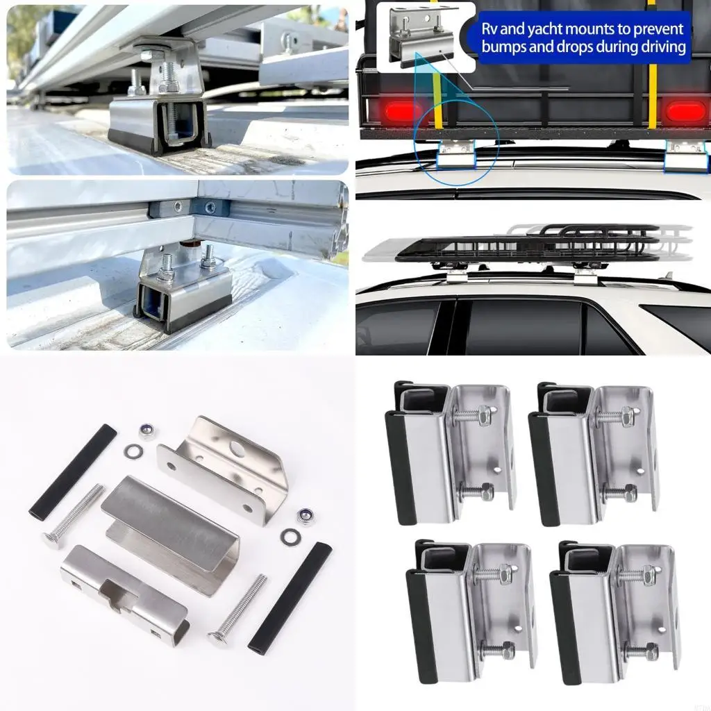 

M7DA Пакет из 4 универсальных солнечных кронштейнов без установки безопасных для морской крыши коробки