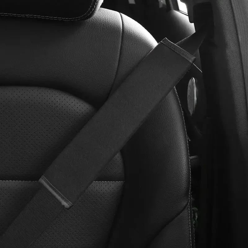 Universal Fit Soft Fleece Car Seat Belt Pads Cover, Safety Belt Shoulder Cushion Protector Cotton Interior Accessories