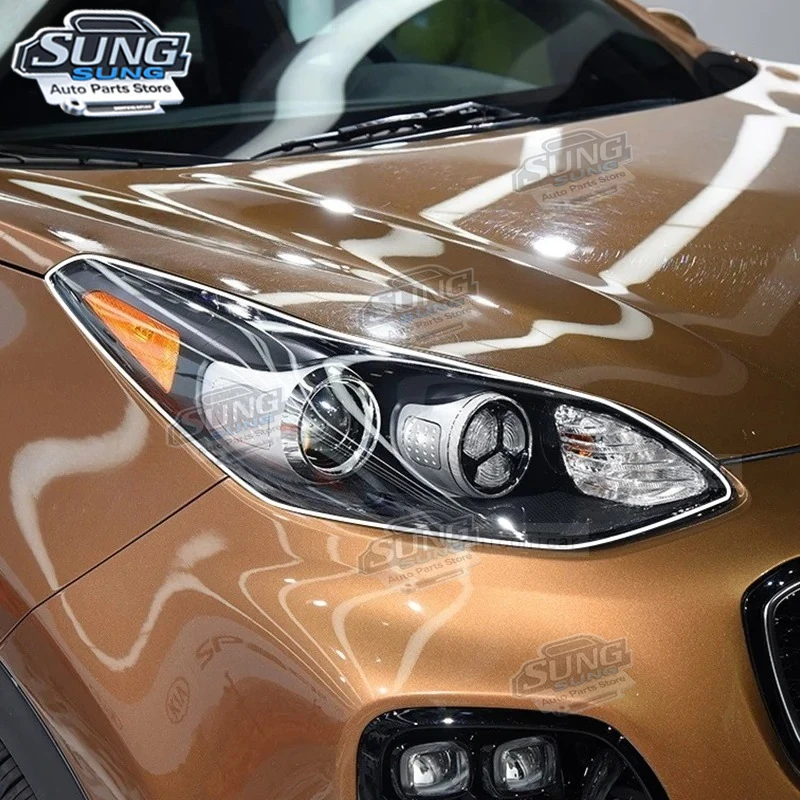 

For KIA Sportage 4 2016-2021 Accessories Car Headlight Protection Transparent Black Anti-Scratch Protective Film TPU Stickers