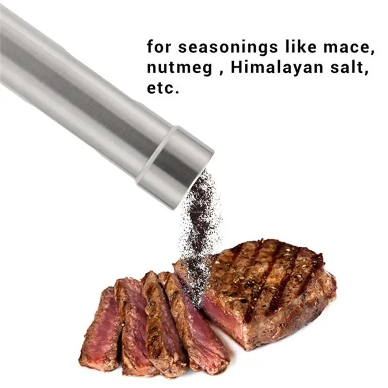 Stainless Steel Pepper-Manual Sea Salt Mill, Spice Grinder By Gingira