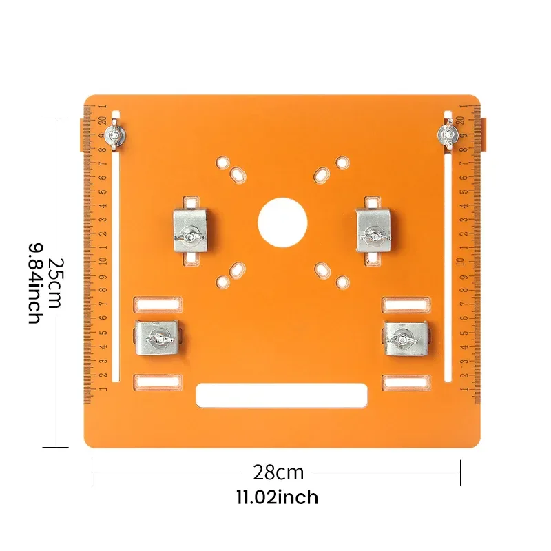 HI-Q circular saw guide rail base plate, adjustable cutting machine, electric wood guide rail, saw seat, woodworking table acces