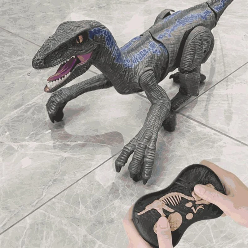 RC Dinosaur Walking Robot Toy  For Kids 2.4Ghz Simulation Sounding And Light Toys For Family,Friend, And Relatives