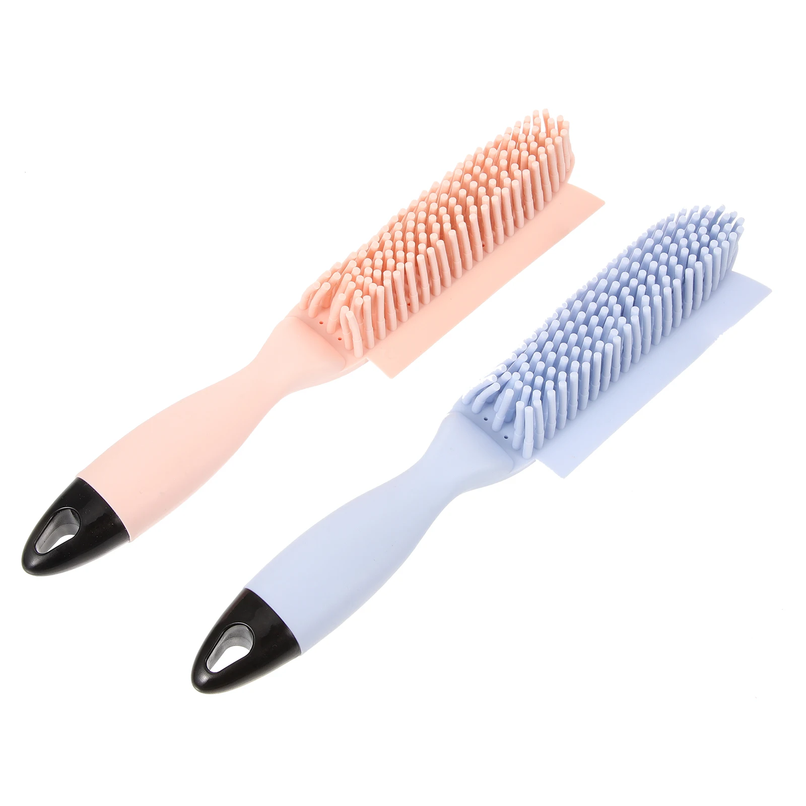 

2Pcs Comb Hair Removal Cleaner For Dogs Cats Pet Cleaning Hair Removal Comb Silicon Grooming Tool Blue Pink Small Pet Supplies