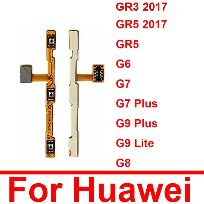 Elastyczny kabel zasilający do Huawei Ascend GR5 GR3 G6 G7 G8 G9 Lite G7 G9 Plus GR5 2017 Przyciski boczne Elastyczna wstążka Części naprawcze