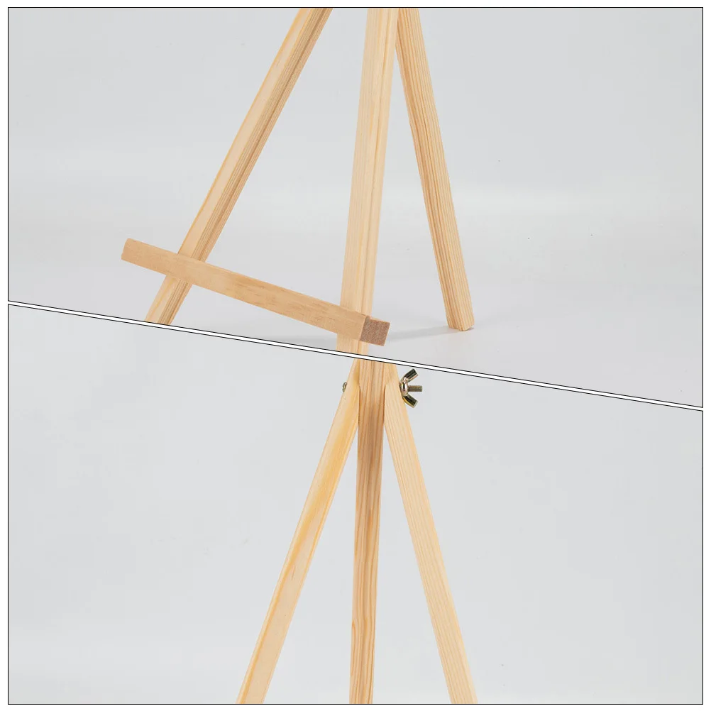 2pcs Wooden Drawing Easel Stand Adjustable Tripod Tabletop Display For Kids Art Painting Canvas Holder Small Wood Easel