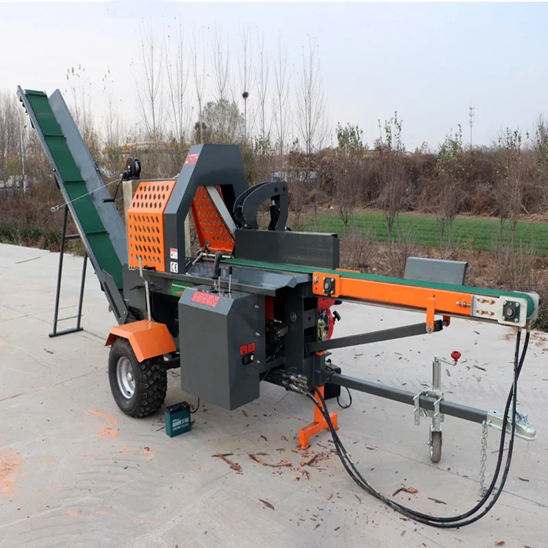 Factory Direct Sale Wood Splitting Machine Log Splitter Wood Cutting Machine Firewood Processor With Log Lifter