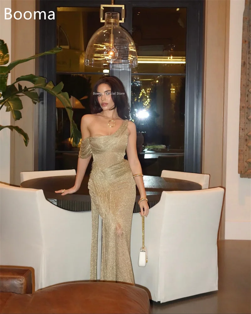 

Booma Русалка, блестящие элегантные женские вечерние платья с открытыми плечами для выпускного вечера, вечернее платье, простые платья по индивидуальному заказу 2025