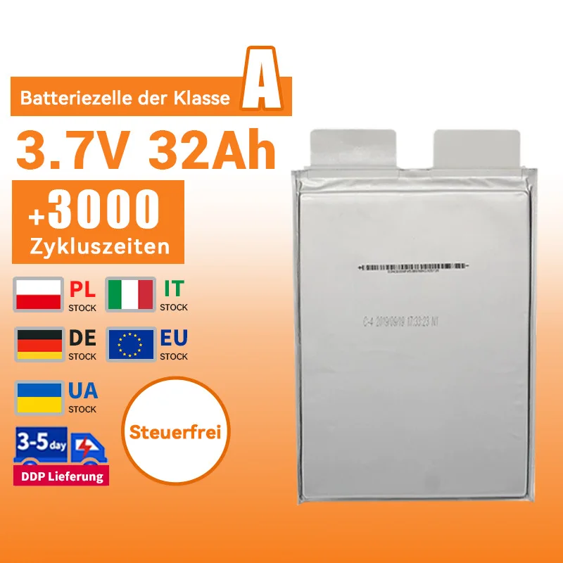32B 3.7V 32Аh Lithium-Polymer-Batterie 53AH Beutelzelle