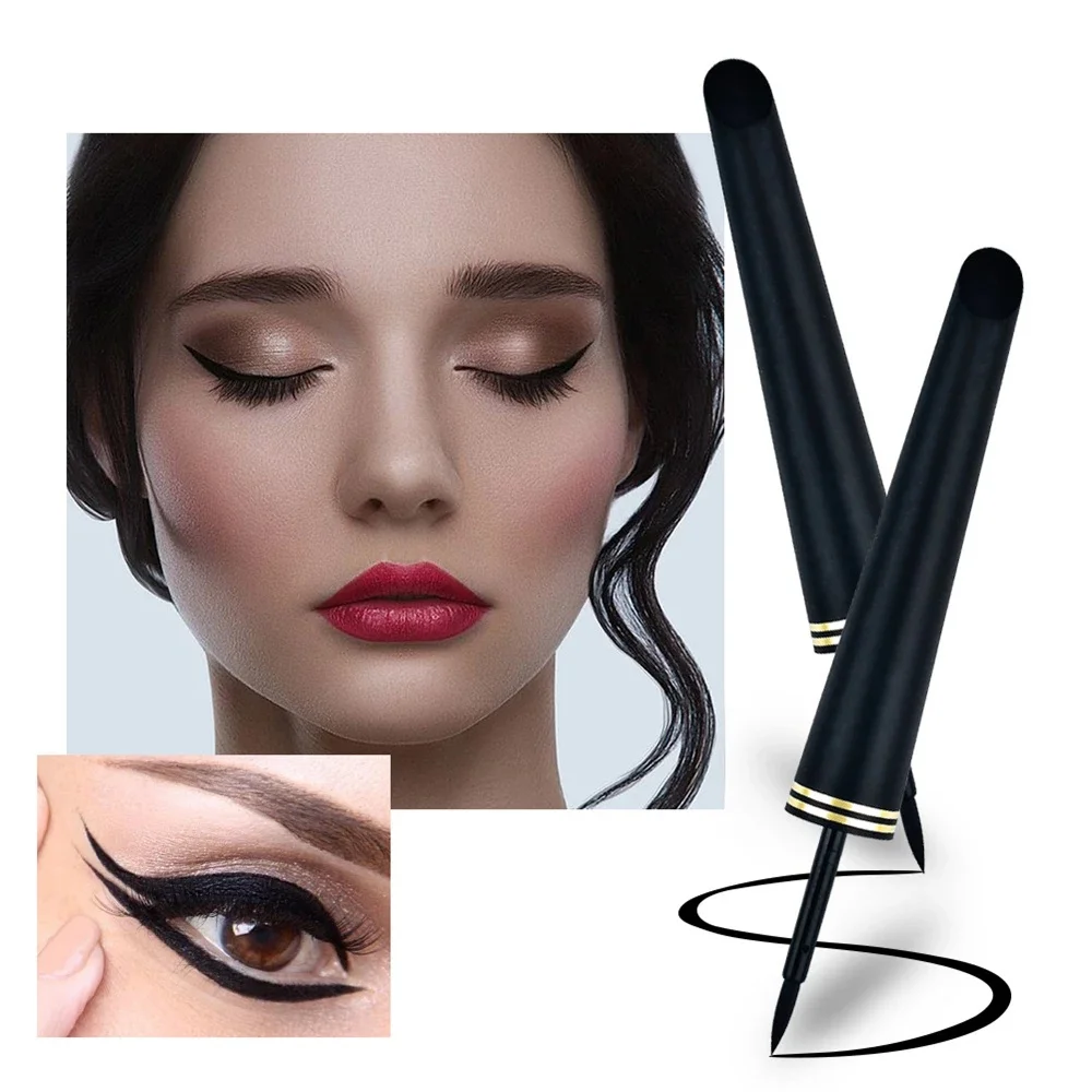 2026 Waterproof Eyeliner Liquid Hard Head Quick Dry Sweatproof Not Blooming Long Lasting Eyeliner Pen Cosmetics Maquiagem