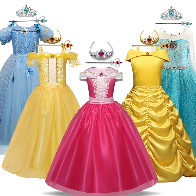 Dziewczyna kostium na Halloween dla dzieci 4 6 8 10 Y Fantasy dziewczyna Cosplay księżniczka Vestido dzieci Xmas wieczór Party przebranie sukienki - AliExpress 1501