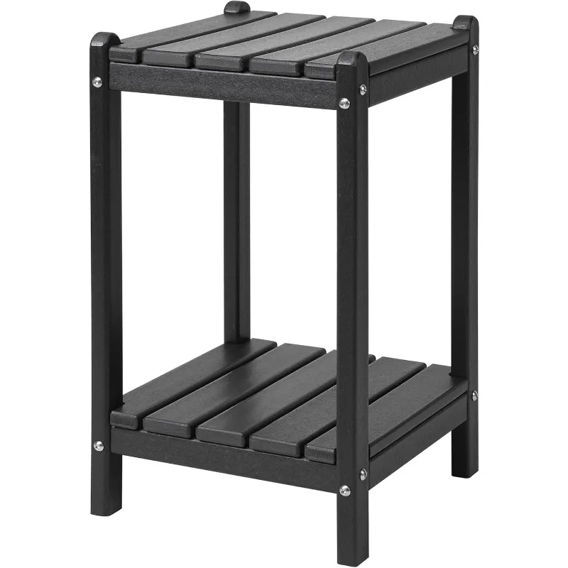 

24" Double Adirondack Outdoor Side Table, Pool Composite Patio Table,HDPE End Tables for Backyard,Pool, Indoor Companion,