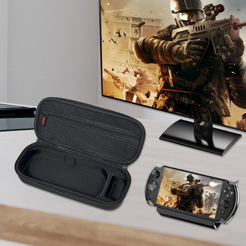 Handheld Game Protective Bag Waterproof Portable Protective Shell Anti-Dust Fall-proof Leather Case for GPD Win3/4 Game Console