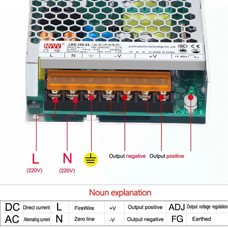 LED Lighting Transformer AC110V~220V To DC 5V 12V 24V Switching Power Supply 1A 2A 3A 5A 10A 15A 20A 30A 40A 50A For CCTV Camera