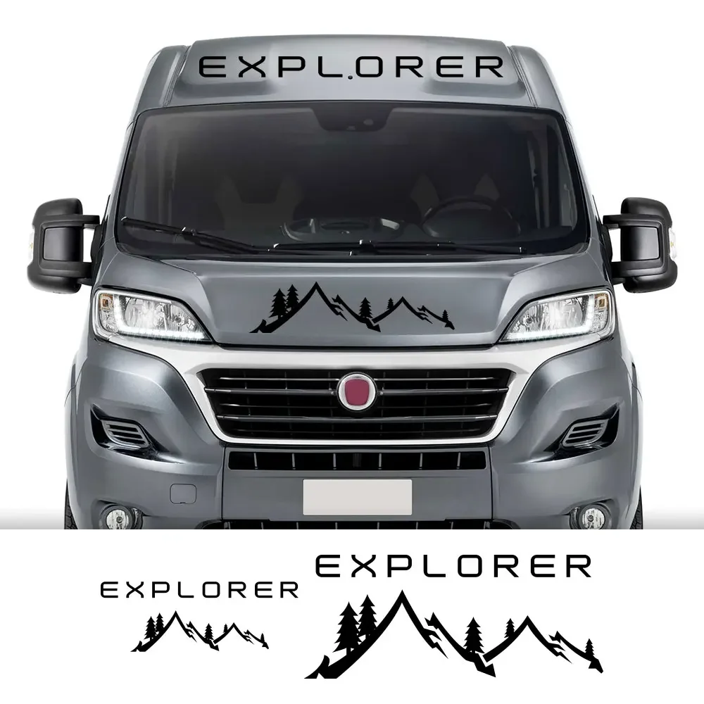 Car Stickers Mountain Motorhome Graphics Vinyl Decals For Fiat Ducato Peugeot Boxer Citroen Jumper Camper Van Tuning Accessories view 3
