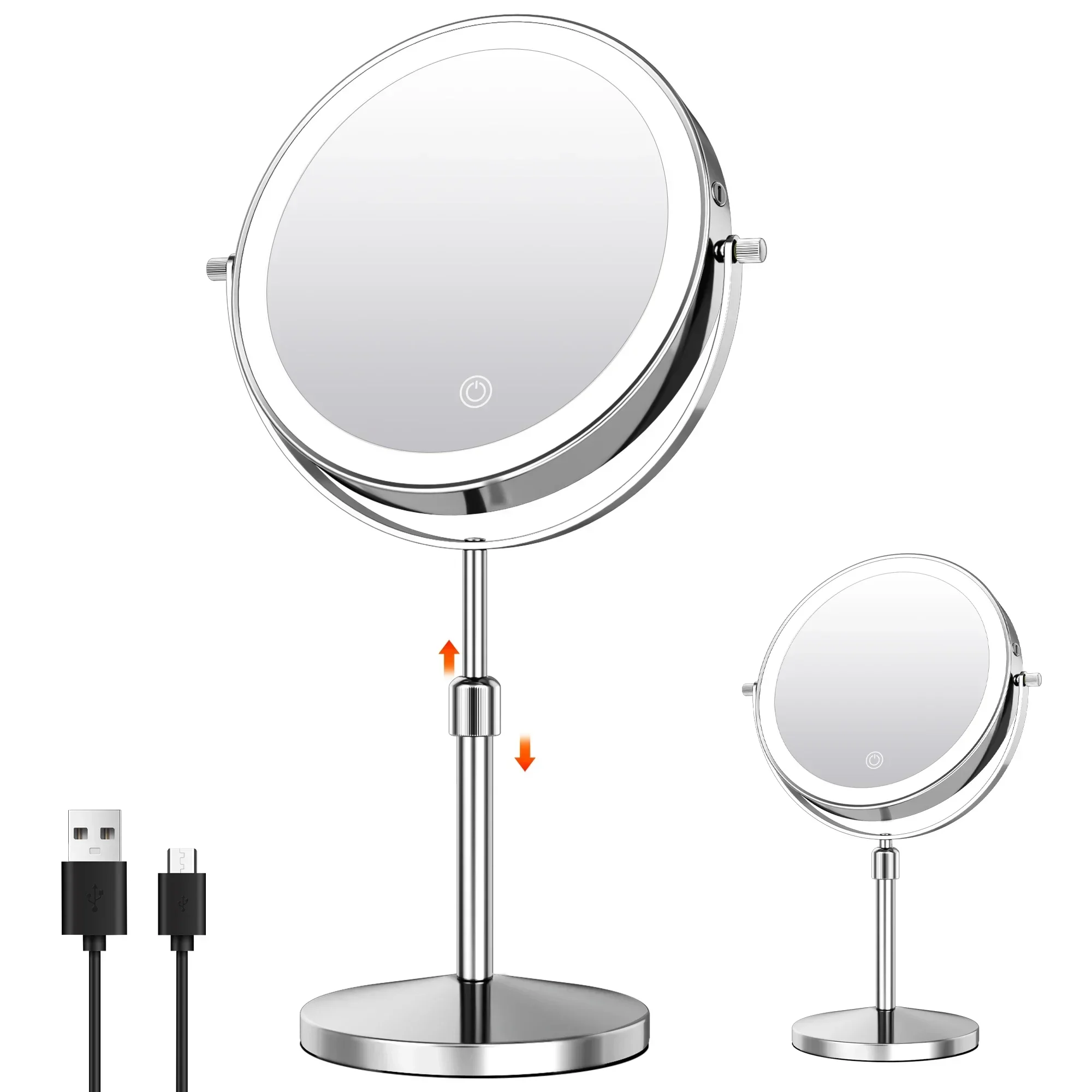 8-inch-makeup-mirror-with-light-lamp-10x-magnification-3-color-adjustable-brightness-height-standing-360°-rotation-vanity-mirror