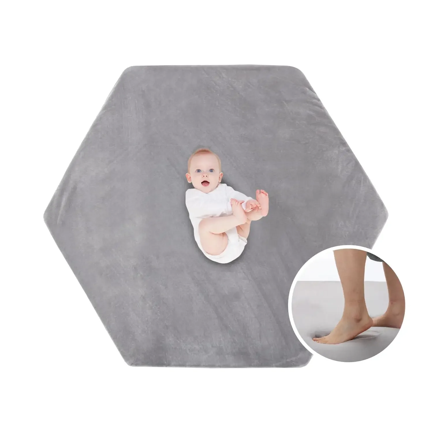 Reversible upholstered crawling mat