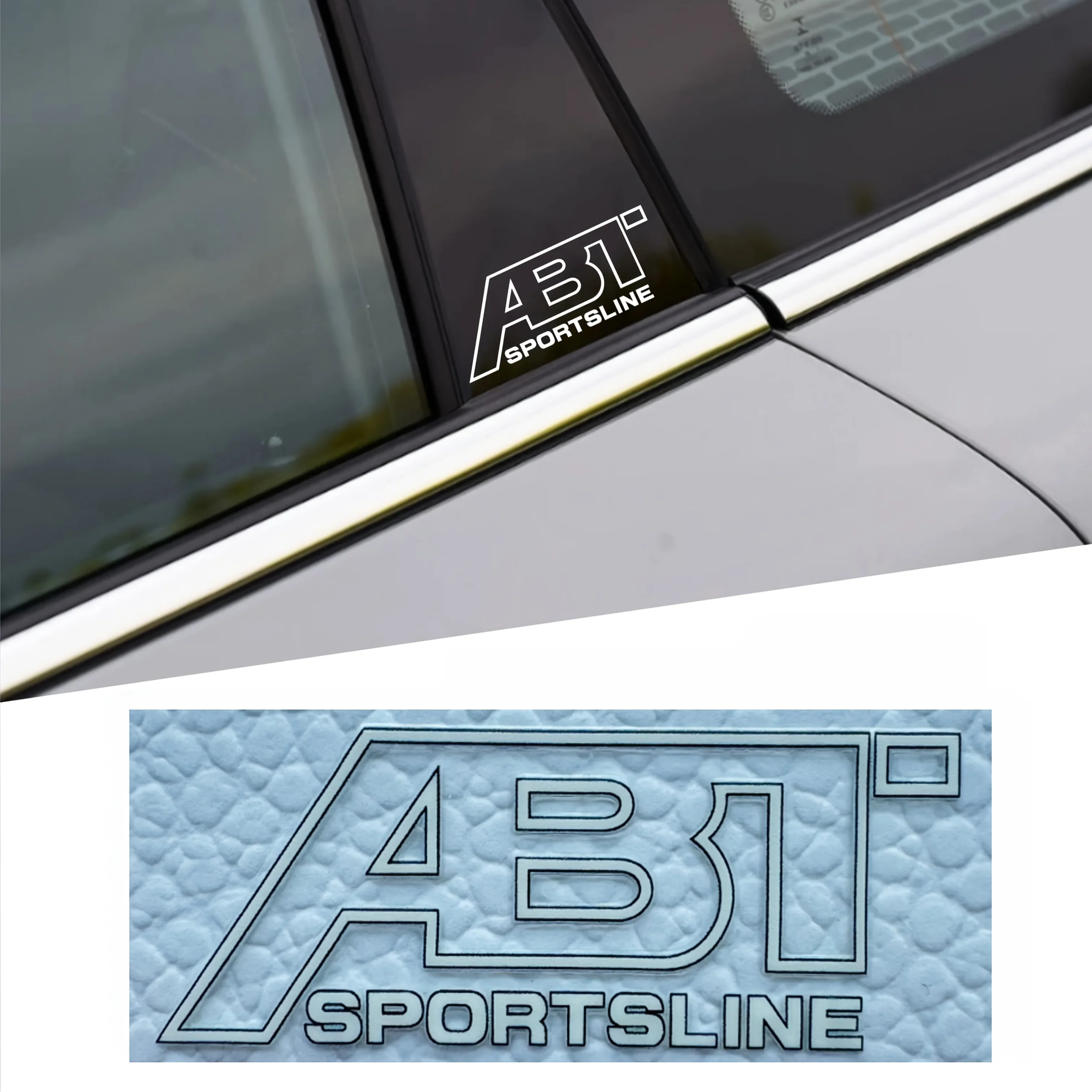 

4 шт./компл. наклейка для автомобиля, мотоцикла «ABT Sportsline», гоночный стильный брендовый узор, персонализированный внешний аксессуар для авто мото