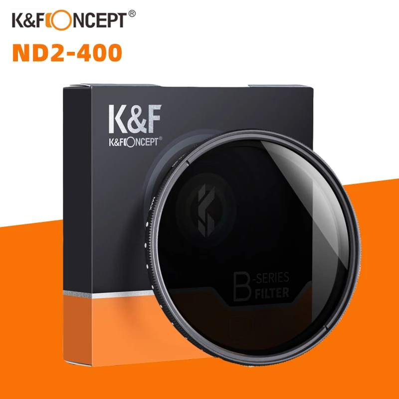 K & F CONCEPT ND2-400 ND Filter 37/40.5/43/46/49/52/55/62/67/72/77Mm ความหนาแน่น Neutral ปรับได้ Fader Variable ตัวกรองเลนส์กล้อง