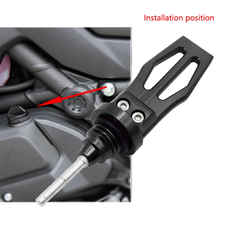 universal modified motorcycle screw cover oil cover aluminum alloy measuring ruler chassis Oil Level Checker Maintenance Tool