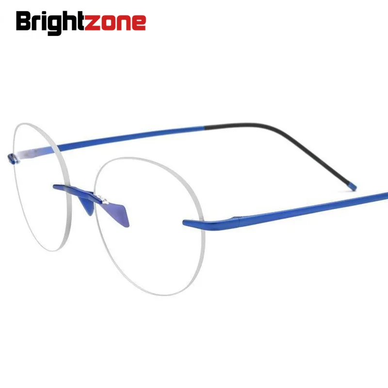 

Ultra Light Frameless IP Plating B Pure Titanium Spectacle Glasses Frame For Men Retro Round Spectacle Frame For Women Myopia