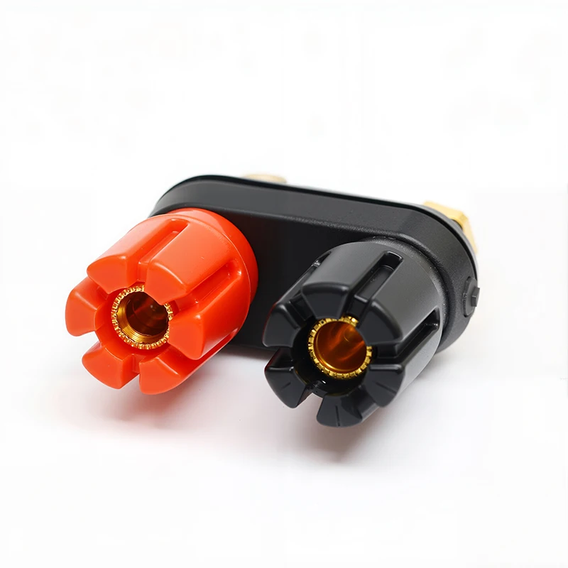 2/4Pcs Dual Banana Plug Binding Post Audio Speaker Amplifier Red Black Connector Banana Socket