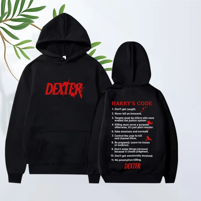 Dexter Morgan Classic fashion graphic hoodie 2025 new men women funny vintage Long sleeve streetwear print oversized tops unisex
