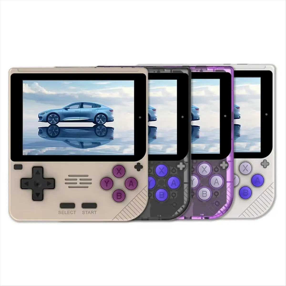 Punctual- V10 Retro Handheld Game Console 3.5inch Screen Arcade Game Console Linux Gamepad Supports Multiple 3D Emulators A