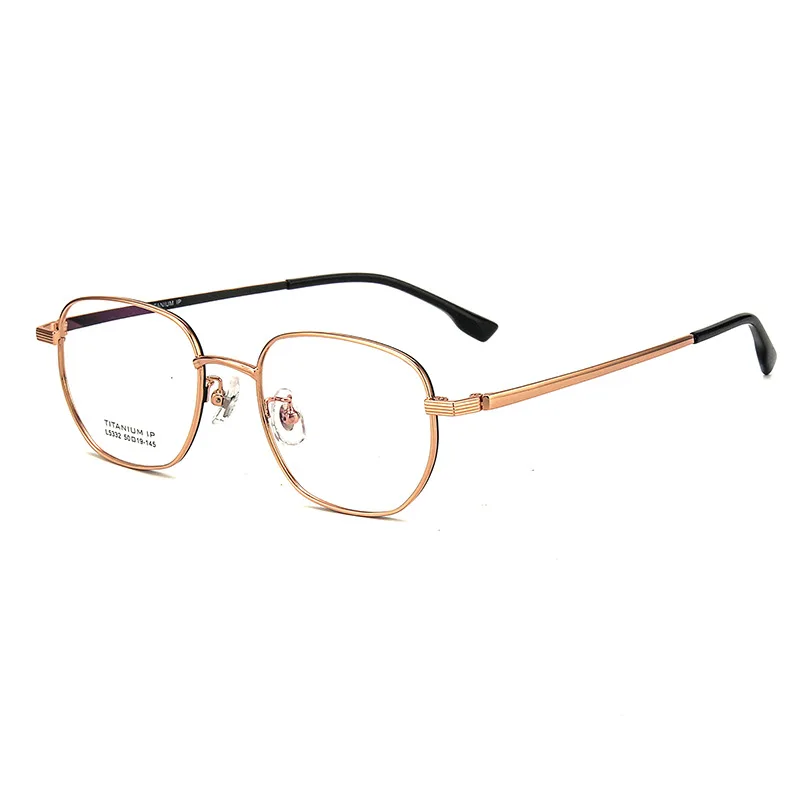 

50-19-135 Small Frame Glasses High Quality Pure Titanium Men's and Women's Oval Glasses Frame Customized Prescription Glasses