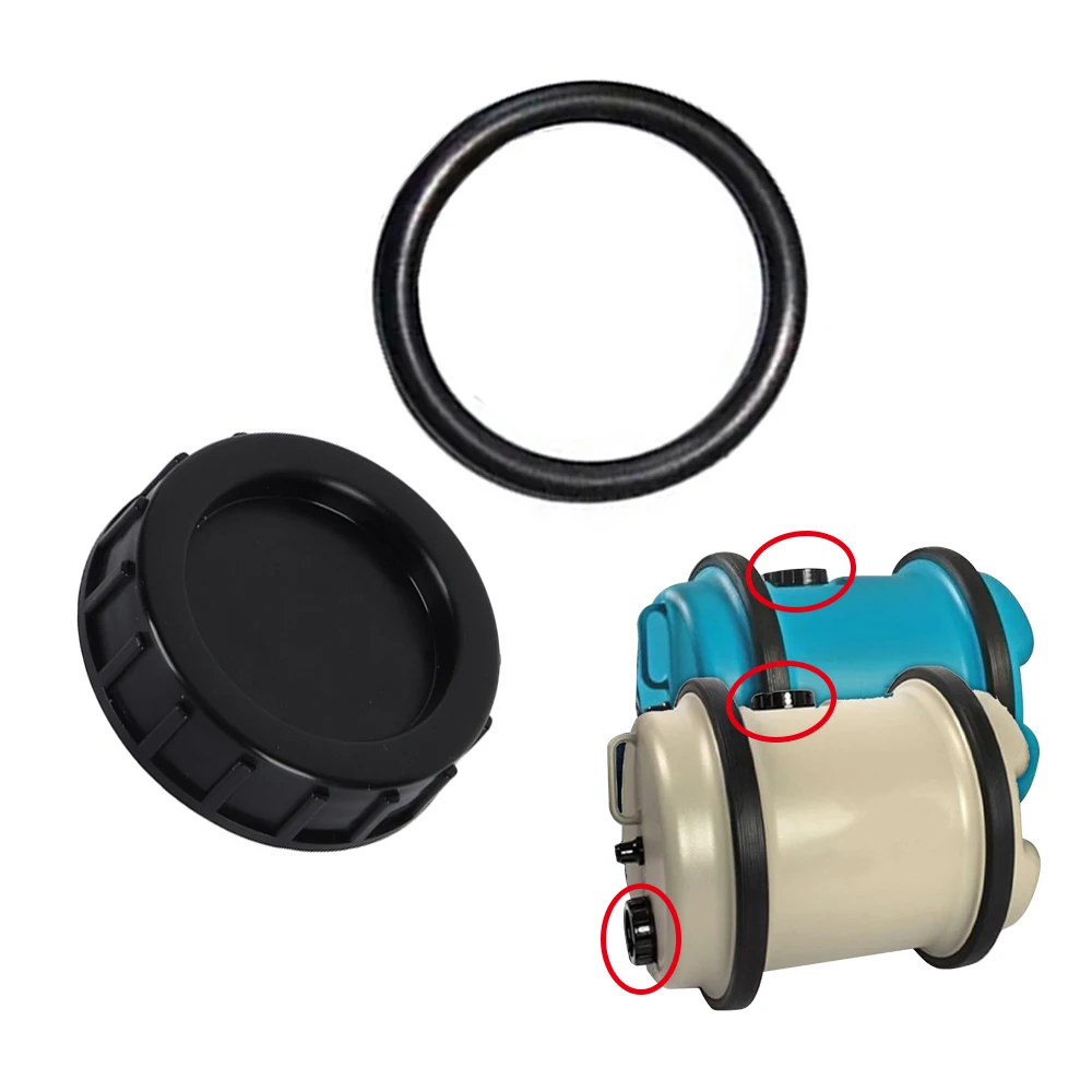 

1set Fit For Aquaroll / Wastemaster 80MM Screw On Cap With Seal Caravan / Tank Water Waste ES2300 Caravan Replacement