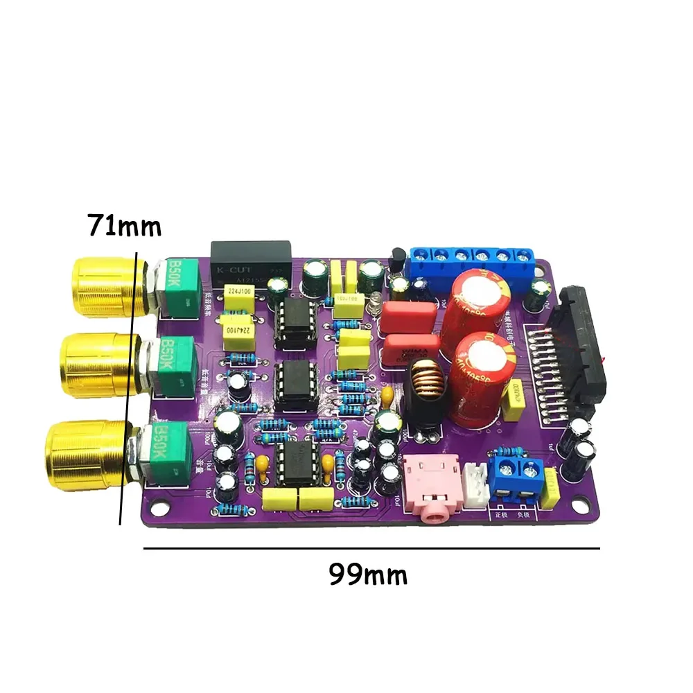 TDA7850 Class AB Digital Audio Amplifier 2.1 Channel 80W*2+120W HIFI Subwoofer Car Power Amplifier Module DC12V