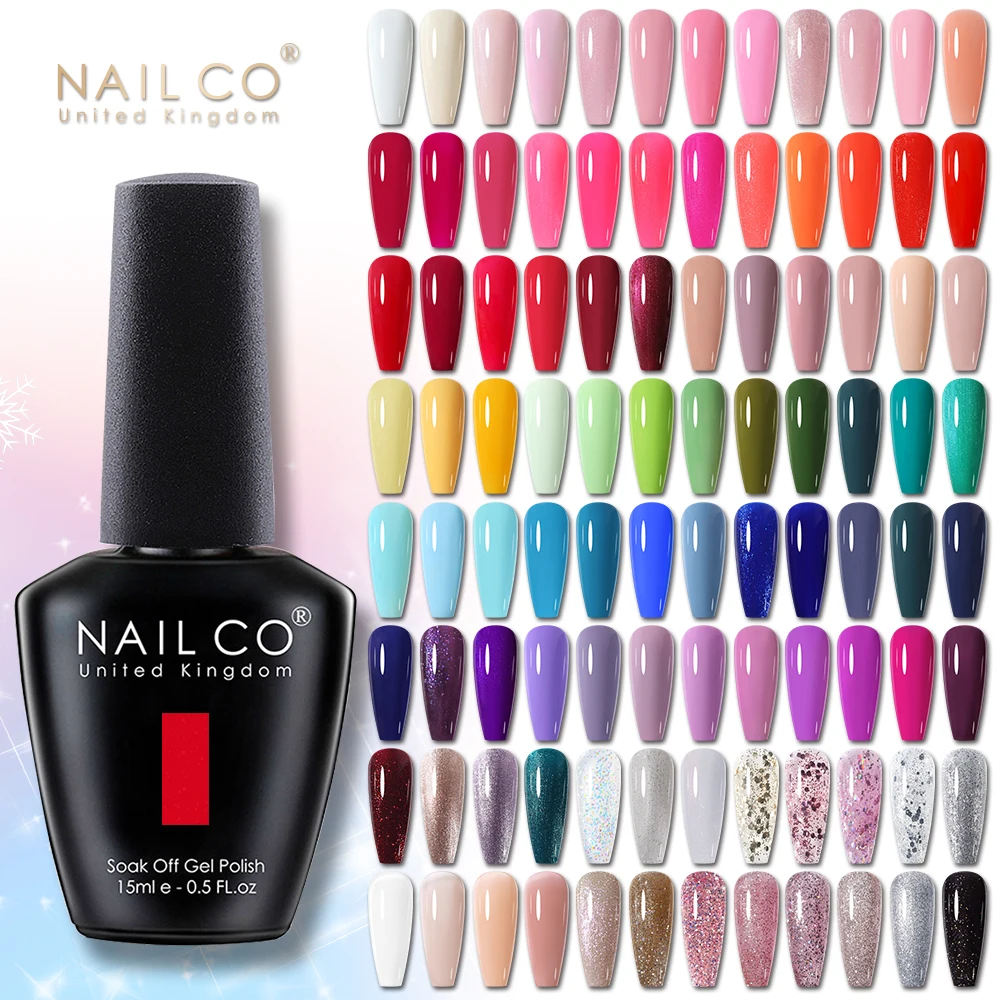 

NAILCO Nail Gel Polish 15ml Red Pink Color Gel Polish Soak Off Long Lasting UV Polish Gel Nude Lakiery Hybrydowe Lacquer Varnish