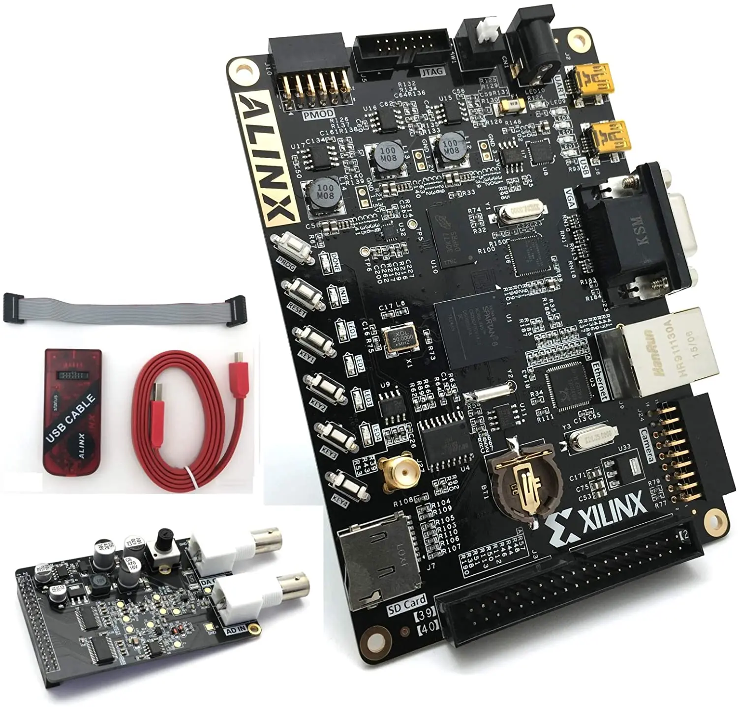 ALINX AX545  Brand XILINX FPGA Development Board SPARTAN6 LX16 LX45 DDR3 Gigabit Ethernet