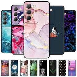 For vivo V40 SE Case 2024 Silicone Bumper Soft Covers for vivo V40 SE 5G Cases V40SE Cartoon Painted Coque Fundas Protective