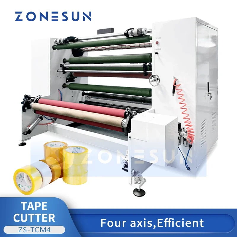 ZONESUN ZS-TCM4 Automatic Tape Slitting Rewinding Machine Roll Cutting Machine