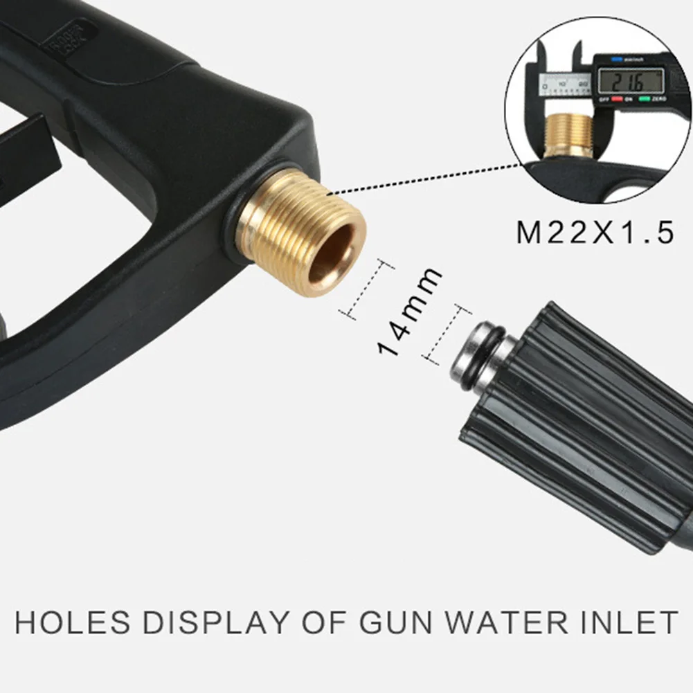

1 шт. водяной пистолет для мойки автомобиля, медный водяной пистолет высокого давления, распыление, расстояние 12 м, автоматический очистительный пистолет, инструменты для чистки автомобиля, автомобильные аксессуары