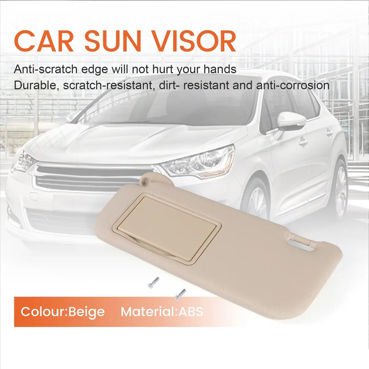 NCSMT 1 Pcs Car Replacement Visor Driver Side Sun Visor for Toyota Corolla/Corolla Hybrid