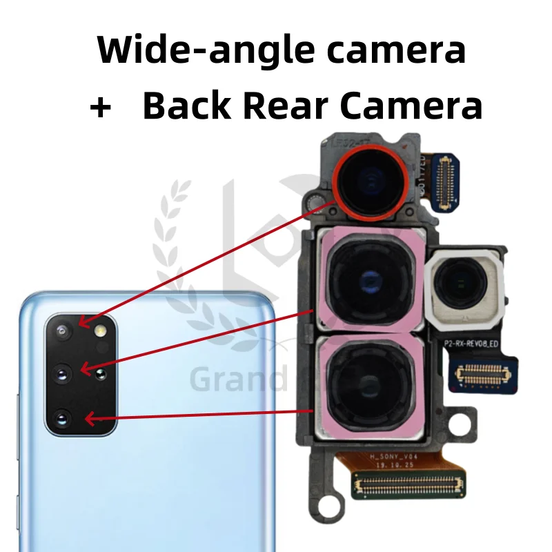 For Galaxy S20 + Plus 5G Camera Set for Samsung Galaxy S20 5G SM-G988B （elephoto + Depth + Wide + Main Camera）