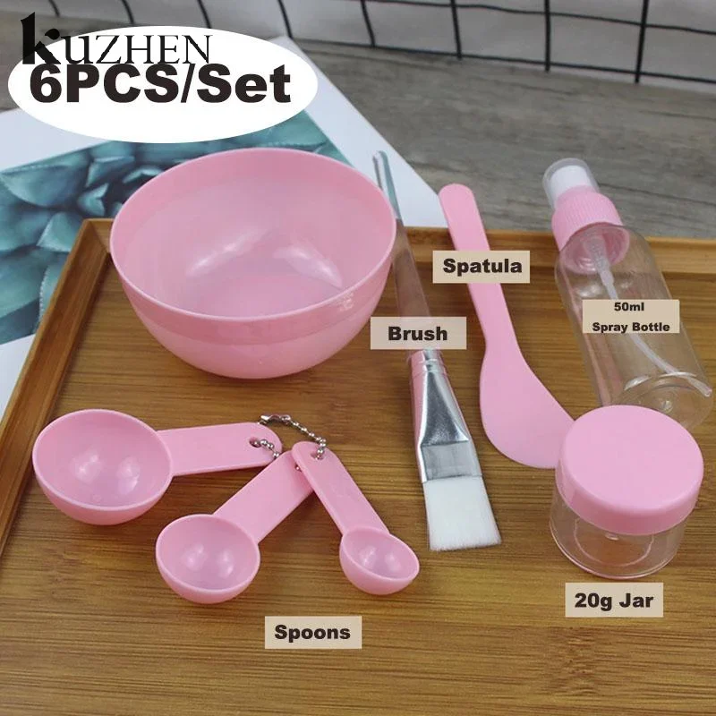 8 pz/set Spazzola per il viso Maschera Ciotola Cucchiaio Set Maschera Pennello Bar Strumenti di bellezza fai da te Strumenti di miscelazione Cura della pelle Forniture per il trucco Cura della pelle della donna