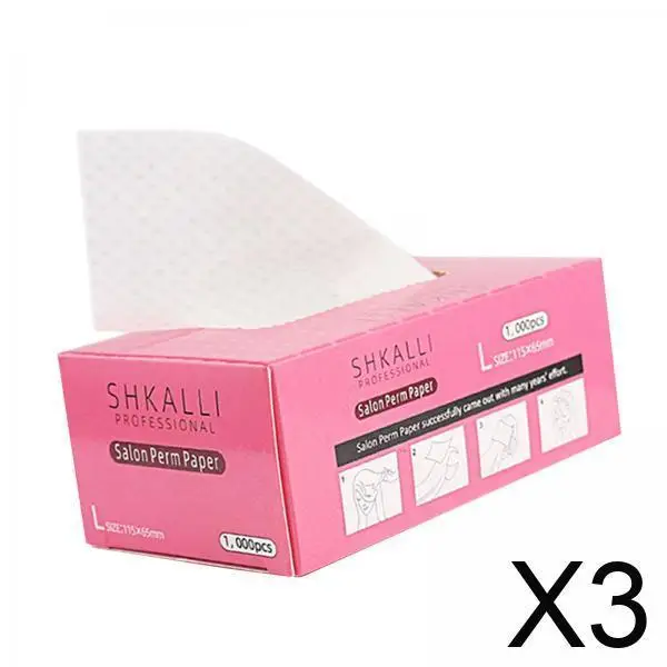 

White Perm Paper 1000 Sheets Mesh Design Hair Perm Paper for Hair Salon Supplies Heat Resistant Hair Curling
