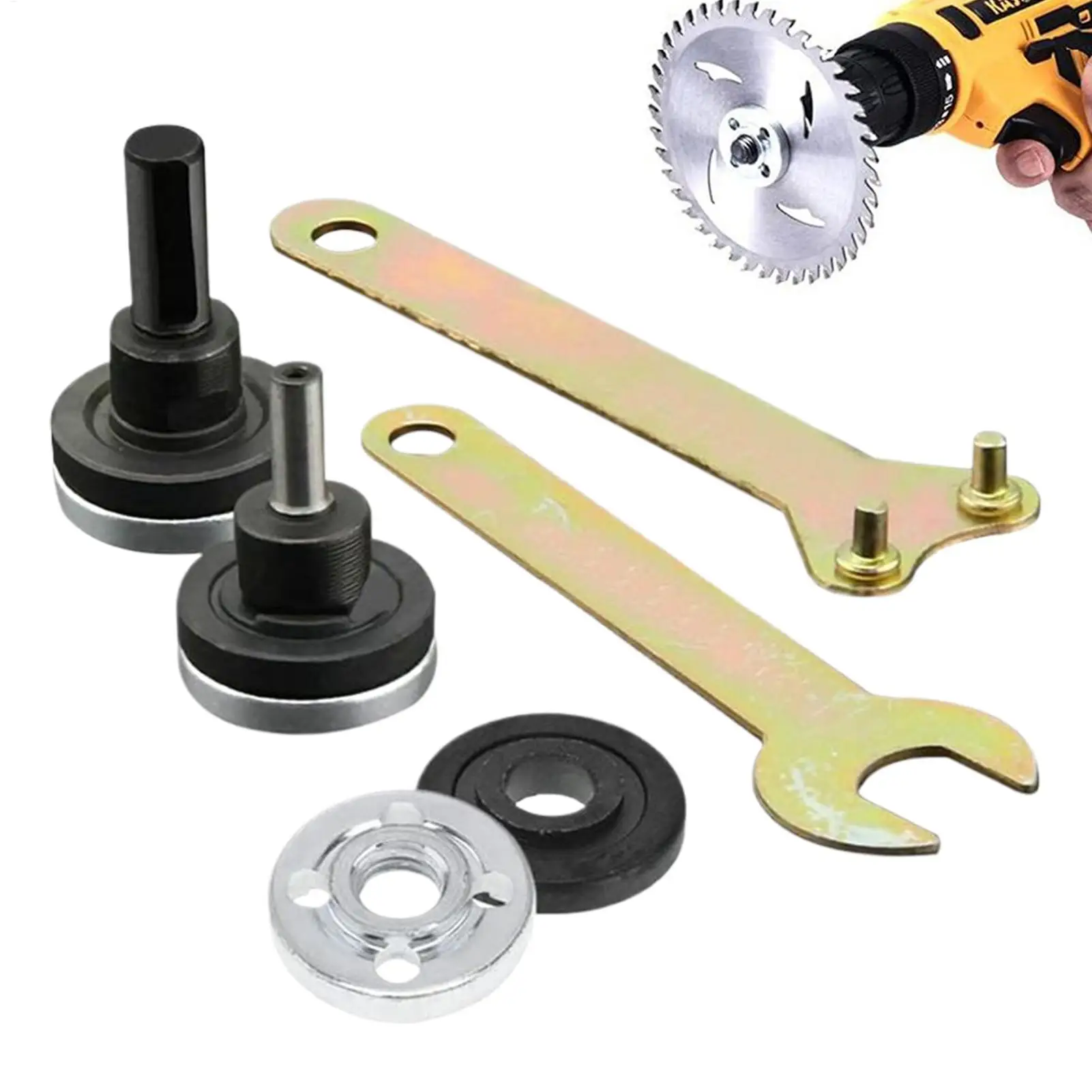 محول طاحونة زاوية للحفر، مرفق تحويل المثقاب الكهربائي مع مفتاح ربط لقطع الطحن والتلميع في المساحات الضيقة #1