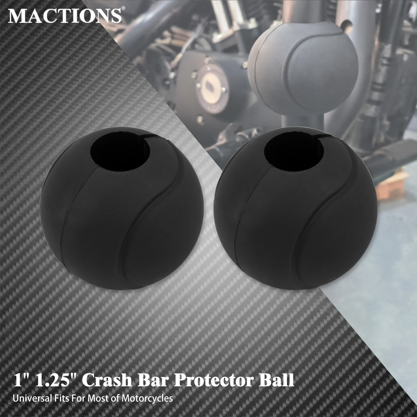 

Motorcycle 1"-1.25" Crash Bar Protector Ball 22-32mm Tube Bars Slider Anti Engine Bumper Ball For Harley For Yamaha For Honda