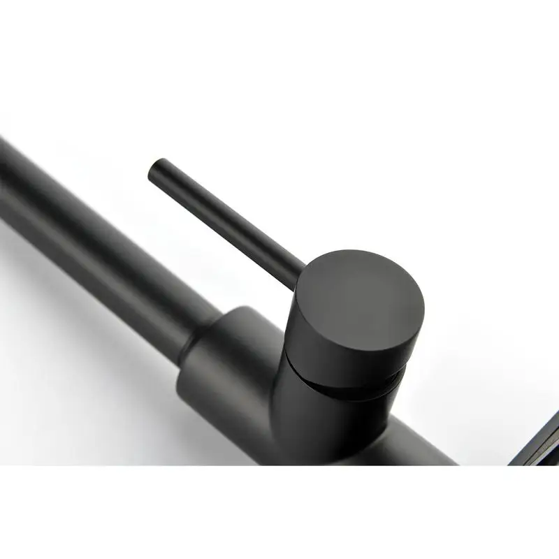 صنبور مطبخ قابل للسحب للأسفل مع رذاذ، تدفق مياه قابل للتعديل، تصميم حديث، سهل التركيب، لمسة نهائية من الفولاذ المقاوم للصدأ، مقبض واحد، #5