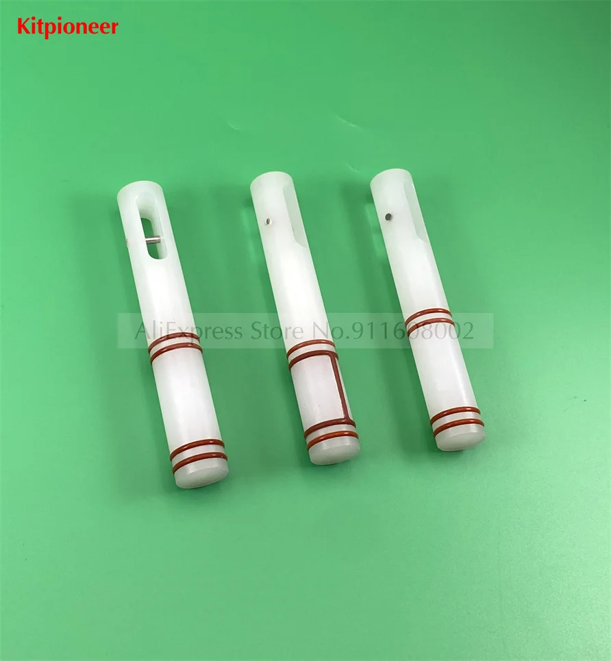 3 Piston Valve Stem Rods Combination Spare Parts With Red Seal Rings Fittings MK Soft Ice Cream Machines 25.6cm Lenght