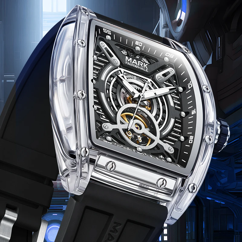 MARK FAIRWHALE Brand Men Watch Fashion Luxury Trend Mechanical Watch Waterproof 30M Watches for Men